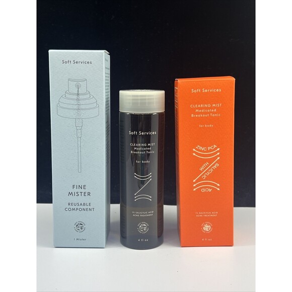 Soft Services Clearing Mist MEDICATED Breakout Tonic For Body 4 oz WITH SPRAYER - Picture 6 of 6